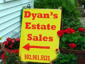 Dyan's Estate Sale Sign